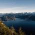 View of Walchensee from a Herzogstand near Munich.