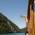 Trumpet player on the K&ouml;nigssee in the hinterland of Munich.