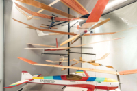 Aircraft models made of wood