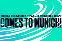 Banner f&uuml;r die 2024 League of Legends EMEA Championship Season Finals in M&uuml;nchen.
