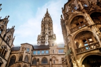 Der Innenhof des Neuen Rathauses von M&uuml;nchen.