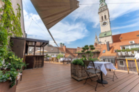 Die Dachterrasse des Louis Hotels in M&uuml;nchen