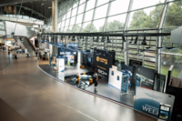 Der Stand der Graphene Week in der BWM Welt M&uuml;nchen.