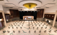 800m&sup2; gro&szlig;e Ballsaal im Westin Grand Hotel am Arabellapark in M&uuml;nchen.
