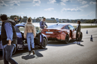 Teilnehmer*innen an der BMW M Driving Experience.