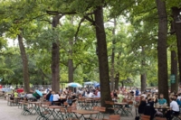 Der Biergarten im Hirschgarten.