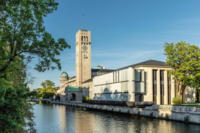 View of the new entrance to the Deutsches Museum.