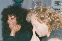 Chaka Khan and Harold Faltermeyer in the studio