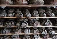Ein Brotwagen in der B&auml;ckerei von Julius Brantner.