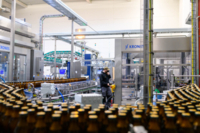 Blick auf die Giesinger Brauerei in M&uuml;nchen.