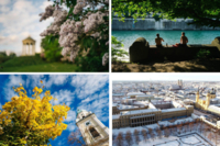 Collage des quatre saisons &agrave; Munich.