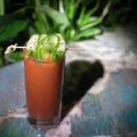 The cocktail "Bloody Mary" at Bar The High in Munich.