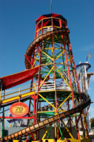 Toboggan auf dem Oktoberfest in M&uuml;nchen.