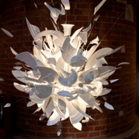Ingo Maurer Lichtkunst in M&uuml;nchen.