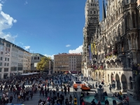 Blick auf den Marienplatz in M&uuml;nchen.