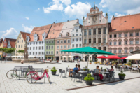 The city centre of Landsberg am Lech.