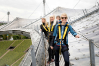 Sportlicher Meetingtag bei der Zeltdachtour im Olympiapark.
