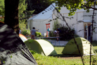 The Tent campsite in Munich.