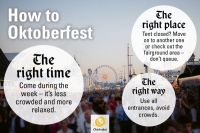 A beer mat with tips on how to behave at Oktoberfest