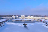 The Nymphenburg Palace in Winter in Munich