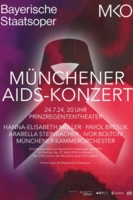 Plakat zum AIDS-Benefiz-Konzert am 24.7.2024 im Rahmen des 25. Internationalen AIDS Kongress in M&uuml;nchen