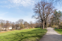 Maximiliansanlagen in Munich at spring.