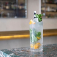The cocktail "Drive" at the bar The High in Munich.