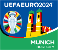 Das offizielle Logo der Host City München für die UEFA EURO 2024.