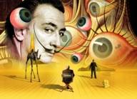 Show-Poster der immersiven Ausstellung Dalí: Spellbound in München.