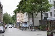 Mehrere Schanigärten schmücken die Thalkirchner Straße in München