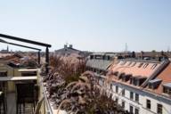 Von der Dachterrasse der Deutschen Eiche aus hat man einen wunderbaren Blick auf das Viertel.