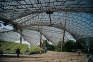 Das Dach des Olympiastadions in München.