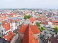Blick über die Altstadt Münchens