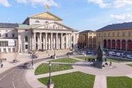 La plaza Max-Josef vista desde un dron.