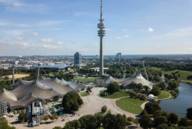 Blick auf den Olympiapark in München.