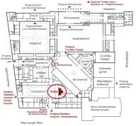 Floor plan of the Munich Residence.