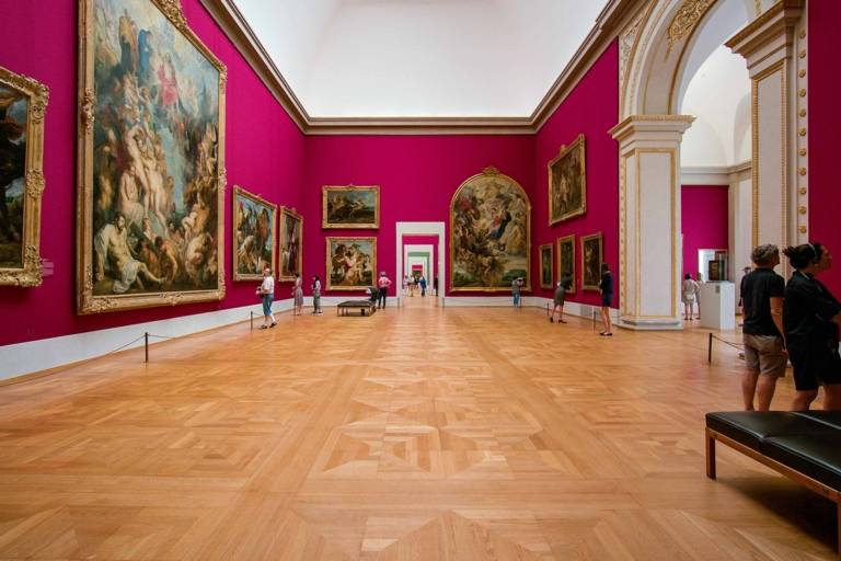 Interior view of the Alte Pinakothek in Munich.