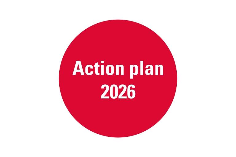 A red circle with Action plan 2025 written on it