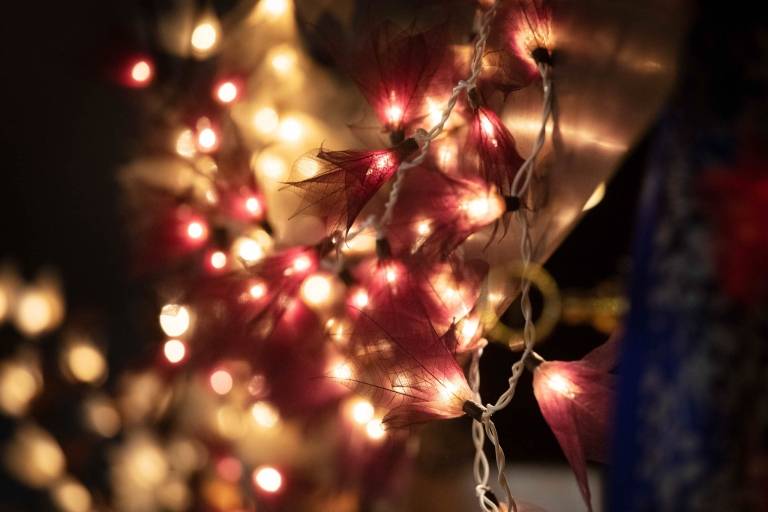 Weihnachtliche Stimmung auf dem Tollwood Weihnachtsmarkt in München