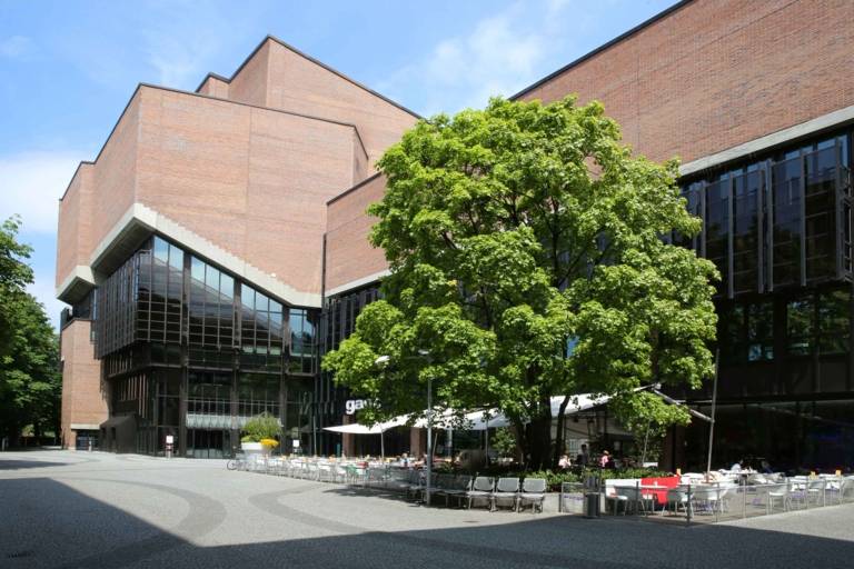 Café at Gasteig - the cultural centre in Munich.