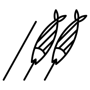 Steckerlfisch schwarz
